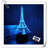 Eiffel Tower Nightlight 3D Illusion Lamp Visual Bedroom Decoration LED Lamp With Remote Control 16 Colour Changing Paris Fashion Style Acrylic Gifts For Birthday Xmas