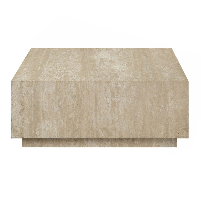 Beige Travertine Coffee Table