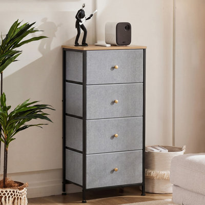 Commode de rangement 4 tiroirs Enegess