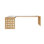 Bureau en bois massif en L Burlywood