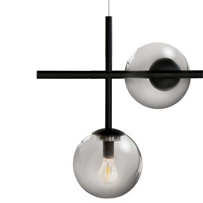5 - Light Smoke Geometric Pendant