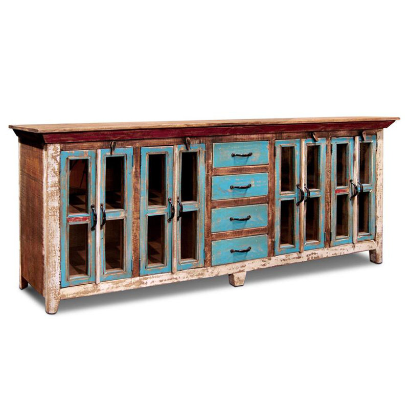 Bahattin 84'' Solid Wood Sideboard