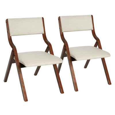 Edenbourgh Fabric Padded Stackable Folding Chair Folding Chair Set