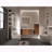Etna Floating Side Cabinet – Striped Walnut with Push-Open Door