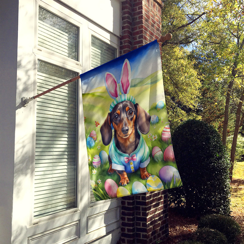 Easter Egg Hunt Double Sided 40'' H x 28'' W Polyester Easter House Flag