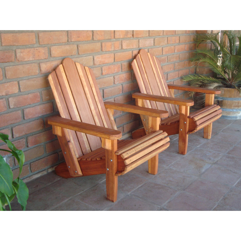 Chaise Adirondack Benkley Redwood, Super Deck