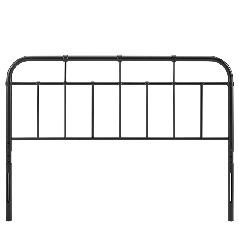 Alessia Metal Headboard, Black, Queen