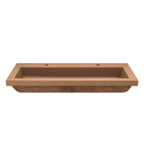 Trough Concrete Handmade Rectangular Drop-in Bathroom Sink