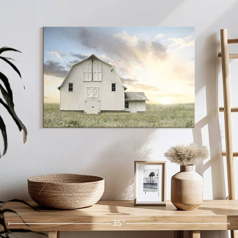 Lilie White Summer Barn, H 16 po x l 24 po