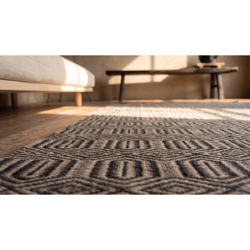 Antique Navajo American Gray 1940s Rug