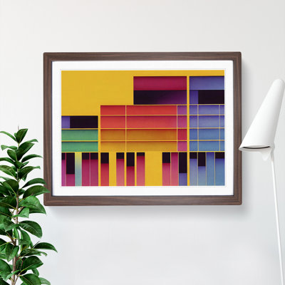 Bauhaus Architecture Vol.2 Abstract 1 Piece Single Picture Frame Wall Art
