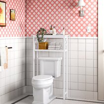 Wayfair  White Over The Toilet Bathroom Storage & Shelving