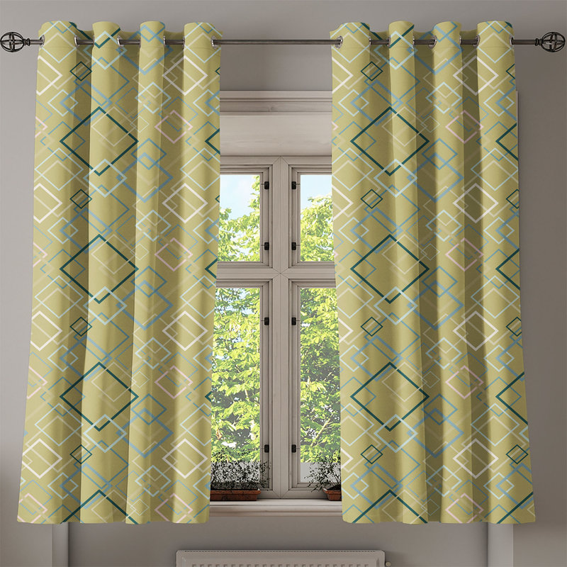 Semi Sheer Curtain Pair