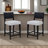 Alistair Cangelosi Upholstered Black Counter Stool