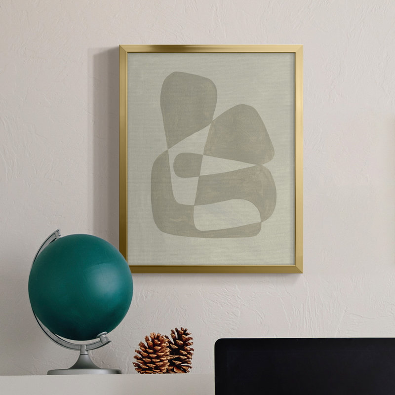 Soft Shape II - Toile avec cadre de qualité supérieure - Prêt à être accroché, H 19 po x l 16 po x P 1,5 po