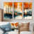 Toile naturelle avec cadre flottant