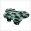 Table basse moderne en faux travertin texturé pour le salon / bureau-2137583194