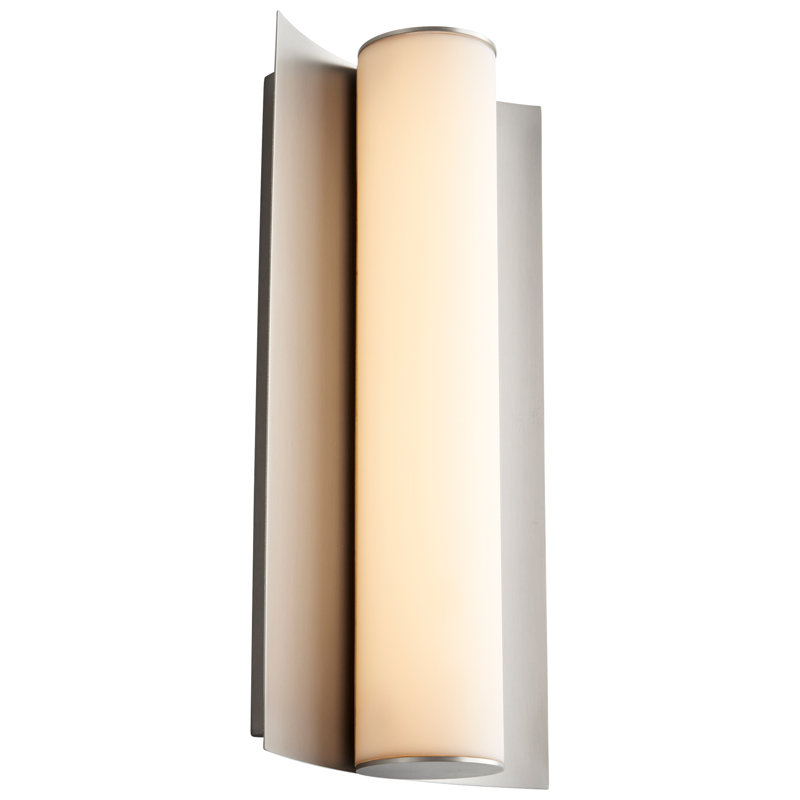 Garrus LED Armed Sconce, Satin Nickel