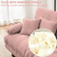 2 Seater Pink Chenille For Living Room: Cloud Couch With Matching Ottomans And Pillows - Stylish Comfortable Decoration Sleeper , Construction