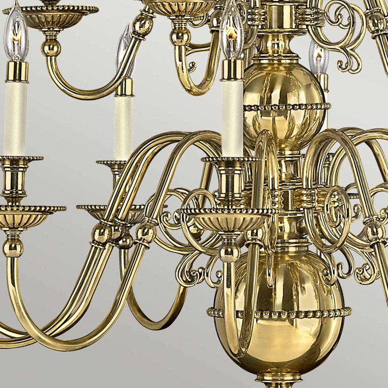 Baddesley 15 - Light Candle Style Chandelier