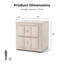 Table de chevet 2 tiroirs Gianni-596998665