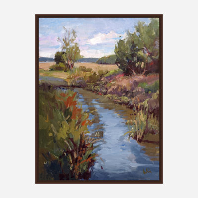 John Beard Collection''s Marsh Colors On Giclee Canvas Hand Embellished Art