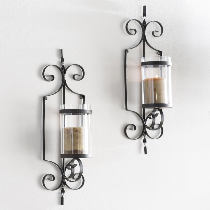 Fleur De Lis Living 20.6'' H Iron Wall Wall Sconce & Reviews | Wayfair