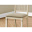 Chaise de salle à manger, hauteur 38 po, ensemble de 2, latérales, rembourrée, cuisine, salle à manger, tissu, transitionnel-1197233838