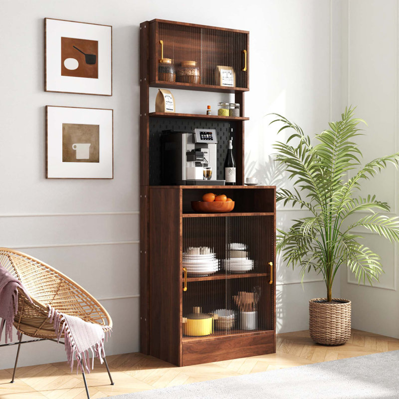 70.8" Kitchen Pantry Cabinet