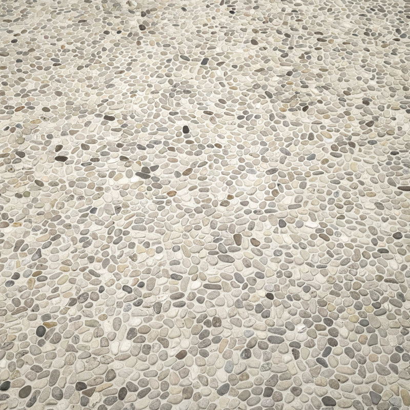 Carreau de mosaïque de plancher et de mur en marbre marbré 12 po x 12 po Marvella