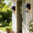 Schock Steel Outdoor Wall Light with GFCI Outlets(Set of 2)