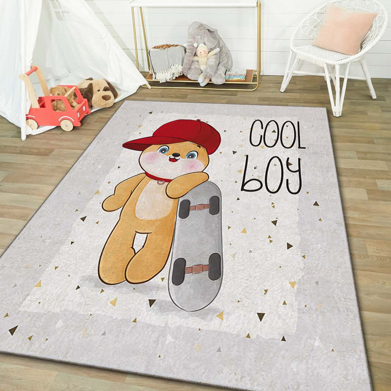 Tapis luxueux, 100% polyester, 70,9 po x 110,2 po | Éponge stratifiée anti-dérapante 740 g / m² pour le confort | Antibactérien, facile à nettoyer, lavable à la machine | Parfait pour le salon et la chambre à coucher