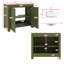 Armoire de salle de bain de 30 pouces avec lavabo en céramique rustique avec 2 portes à fermeture silencieuse et tablette personnalisable-1393133876