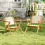 Chaise de patio en bois de teck avec siège et dossier en sangle Mid-Century