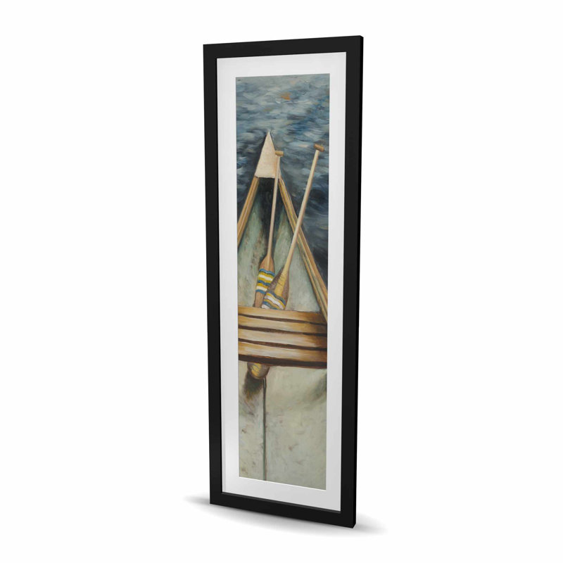 «Canoeing on the Lake - Sea Livingroom», reproduction encadrée