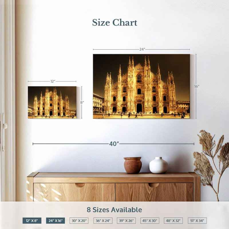 Ravi Gothic Milan Cathedral, 16" H x 24" W