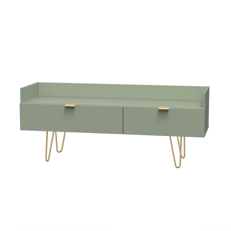 Taeyah 2 Drawer TV Unit, Green