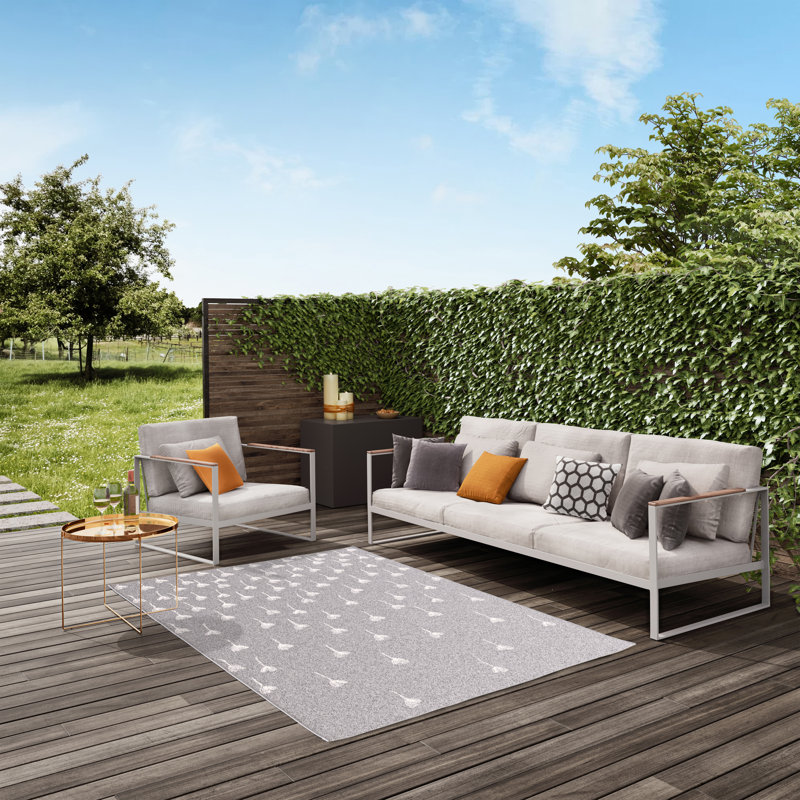 Laboy Floral Indoor / Outdoor Area Rug, Rectange 80 x 150cm