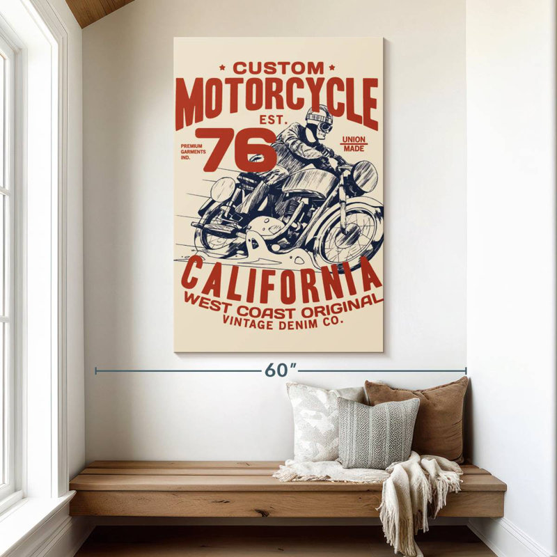 Tergel Custom Motorcycle Poster, 51" H x 34" W