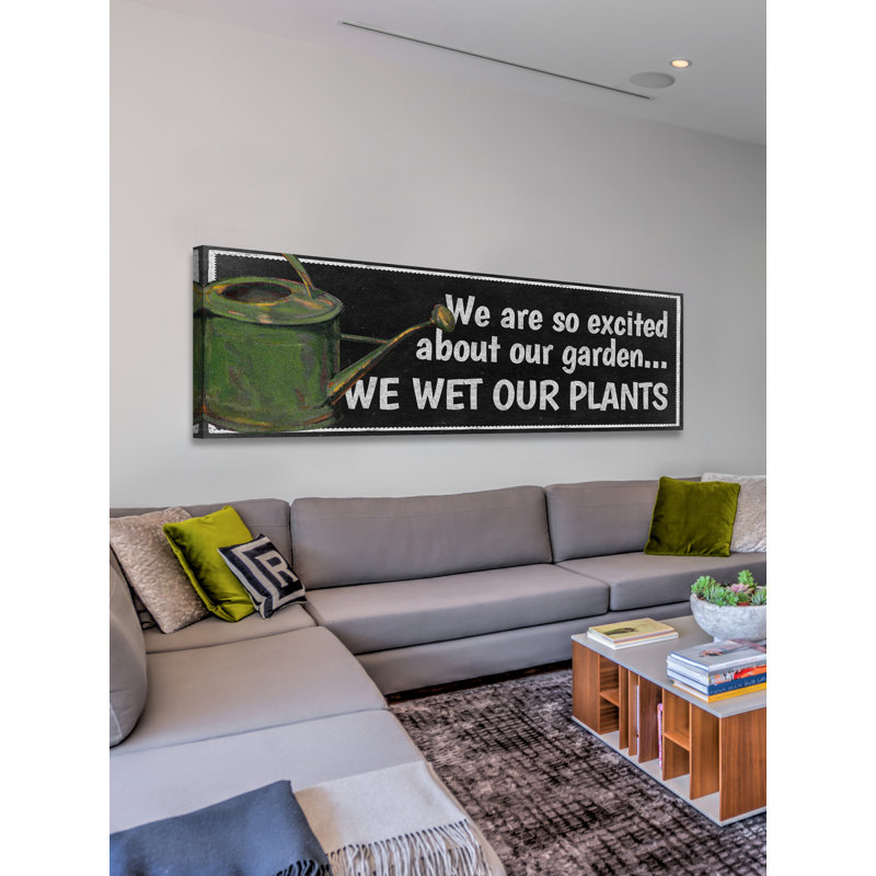 Watering Chalk - Wrapped Canvas Print, 25 cm H x 76 cm W