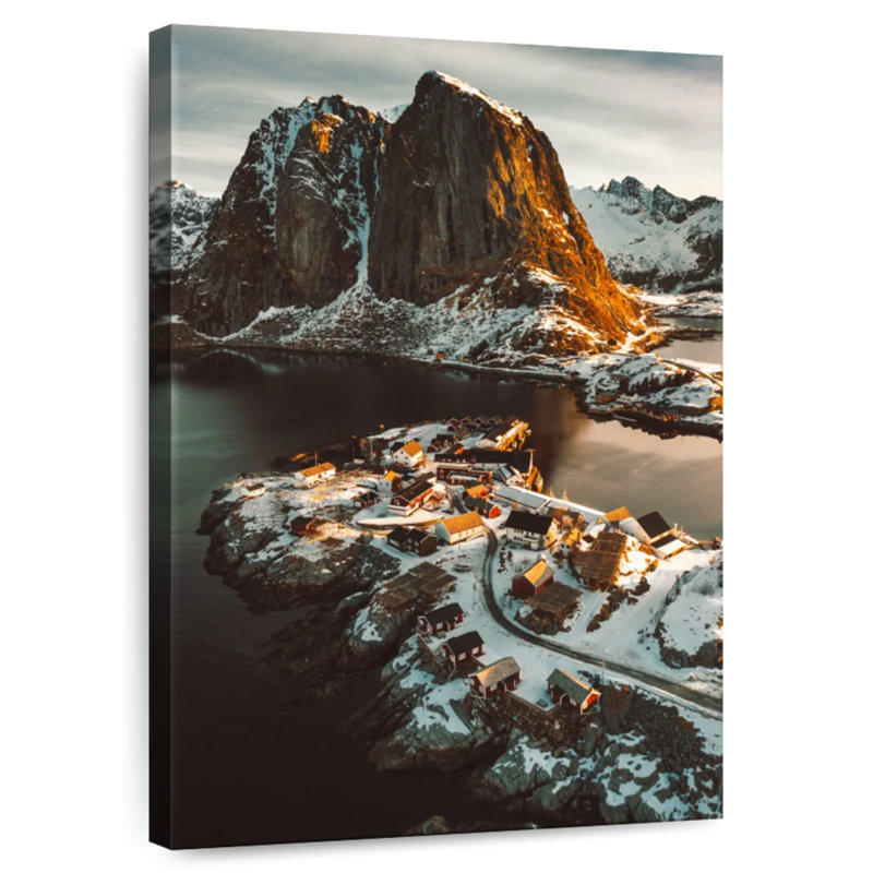 Aime Winter At Reine Village, 39" H x 26" W