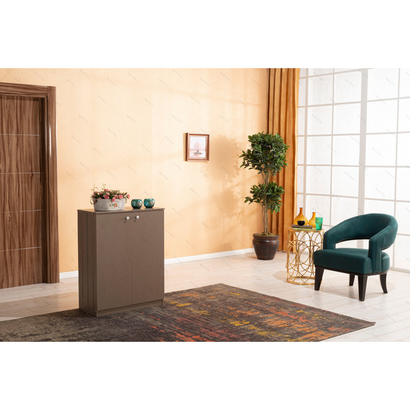 Rangement pour chaussures à 3 niveaux Origamy, Brun / Beige