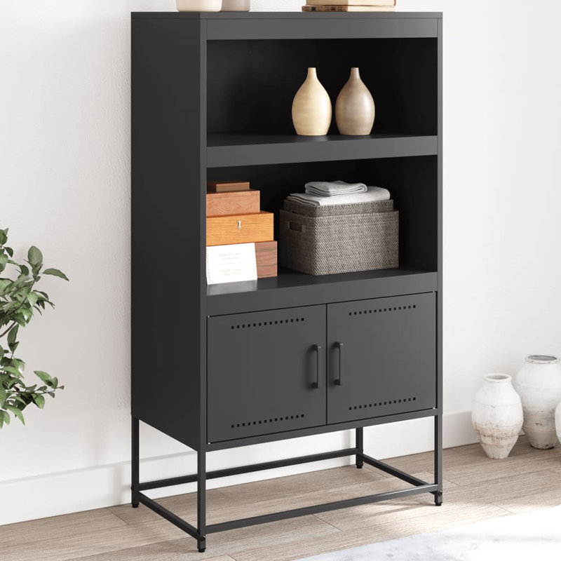 Akaylia 107cm H x 69cm W Bookcase, Antique pink and pink
