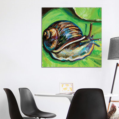 Garden Snail 1 Piece Wrapped Canvas Painting
