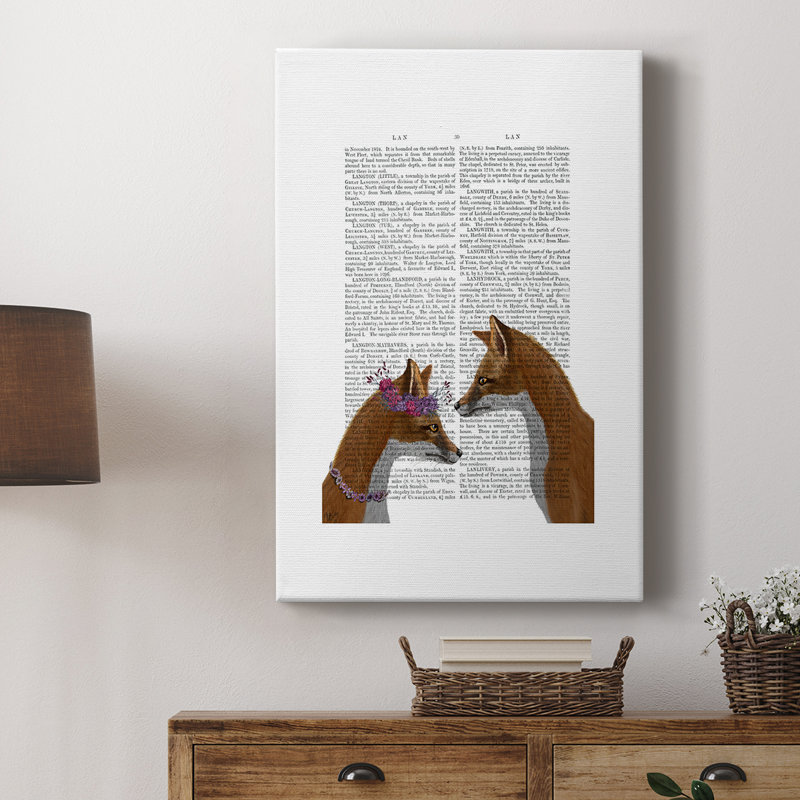 Fox Lovers - galerie sur mesure, H 27 po x l 18 po