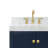 Cambridge Double Bathroom Vanity with Carrara Marble Top-88398697