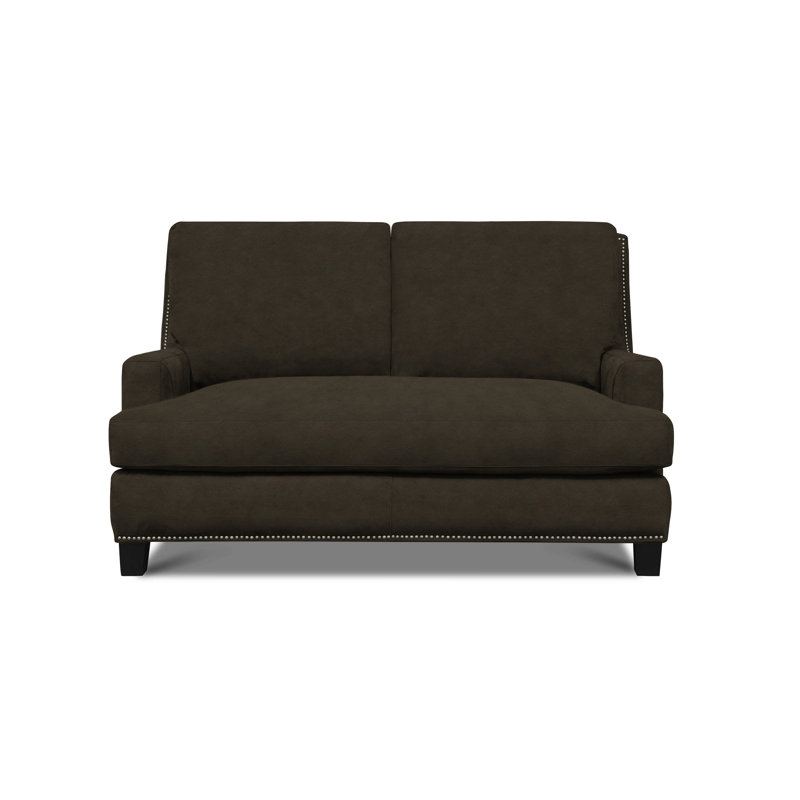 Rebecca Leather Loveseat, Bittersweet (Maestro Artisano), No, Ash Honey