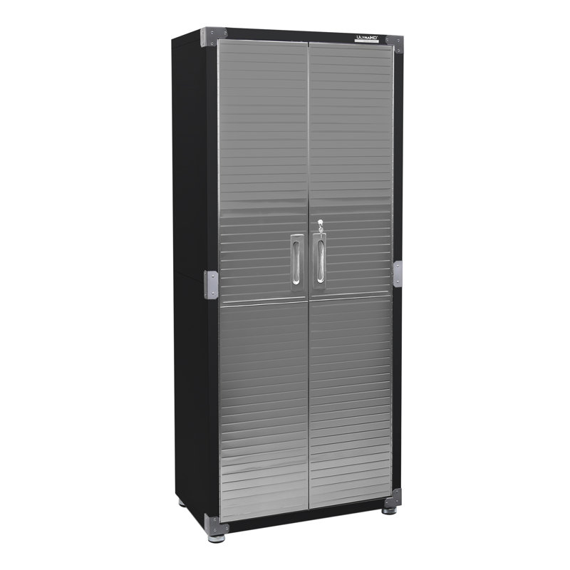 Seville Classics UltraHD Storage Cabinet, 30" W x 18" D x 72" H, Graphite