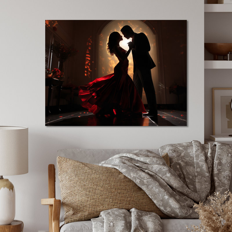 «Couple de mariage», reproduction d'art en métal romantique, H 12 po x l 20 po x P 1 po