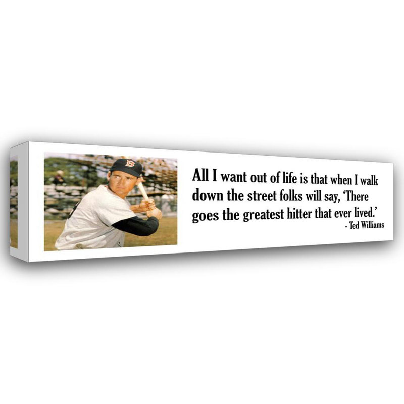 Citation de Ted Williams, H 8 po x l 24 po